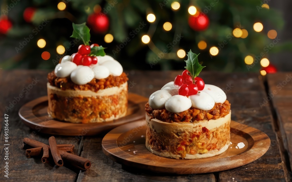 custom made wallpaper toronto digitalChristmas Cake background, Christmas holiday