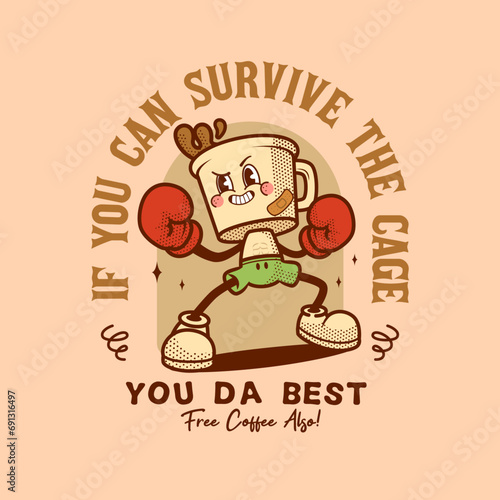 Mug Boxing Logo Vintage and Retro