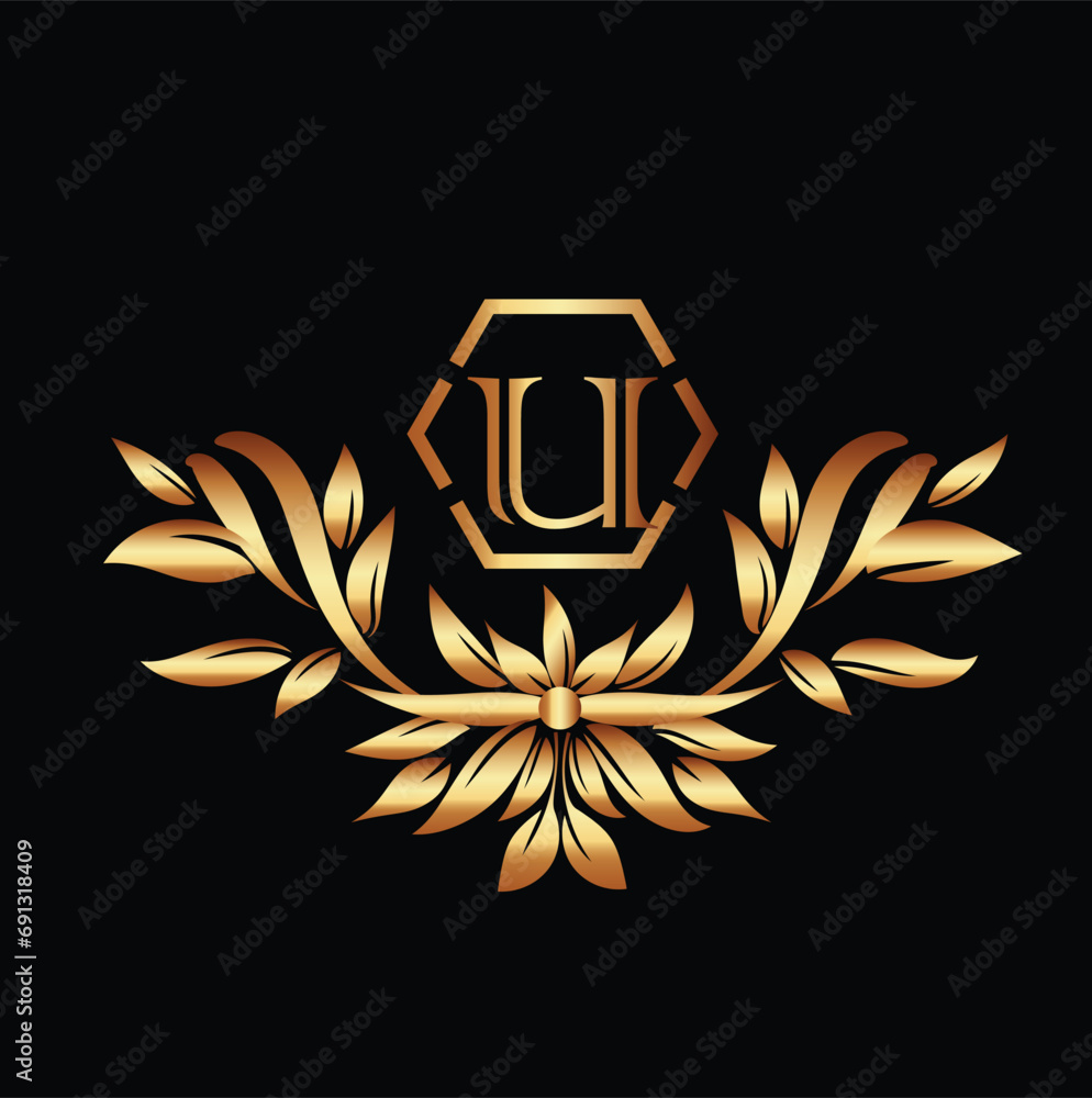 Obraz premium Creative Initial letter U logo design with modern business vector template. Creative isolated U monogram logo design