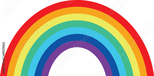 Colorful rainbow design. Rainbow vector design.