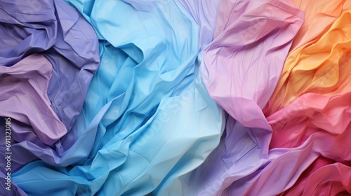 Abstract Colorful Crumpled Paper Texture Background