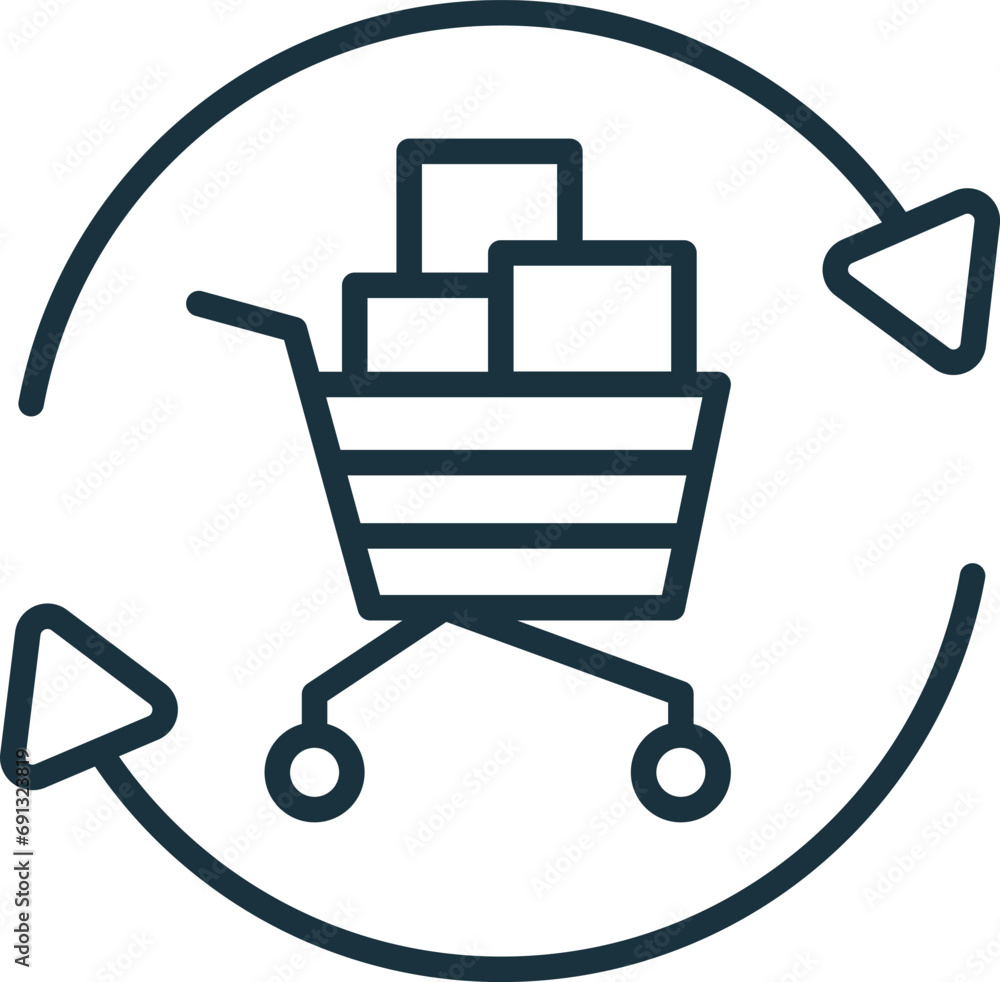 Turnover icon. Monochrome simple sign from operation management collection. Turnover icon for logo, templates, web design and infographics. Turnover icon. Monochrome simple sign from operation management collection. Turnover icon for logo, templates, web design and infographics.