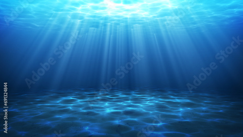 海中　水中　背景素材 photo