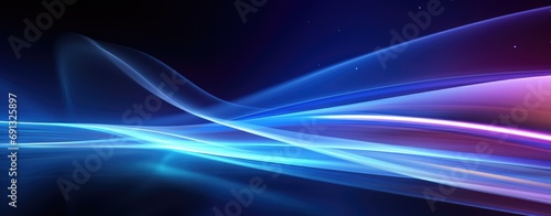 a futuristic image showing colorful light streams