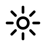 brightness line icon