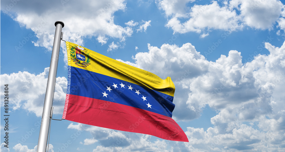 Flag of Venezuela The current eight-star flag of Venezuela was introduced in 2006.venezuela annexation guyana