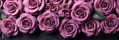 Dreamy Purple Gradient Background Roses Flowers  Banner Image For Website  Background  Desktop Wallpaper