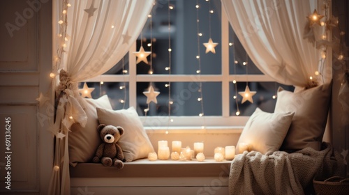 Christmas decorations for children s rooms Magical cozy baby room