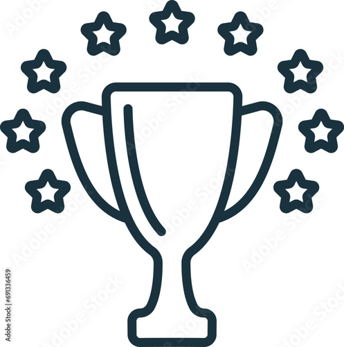 Triumph icon. Monochrome simple sign from challenges collection. Triumph icon for logo, templates, web design and infographics.