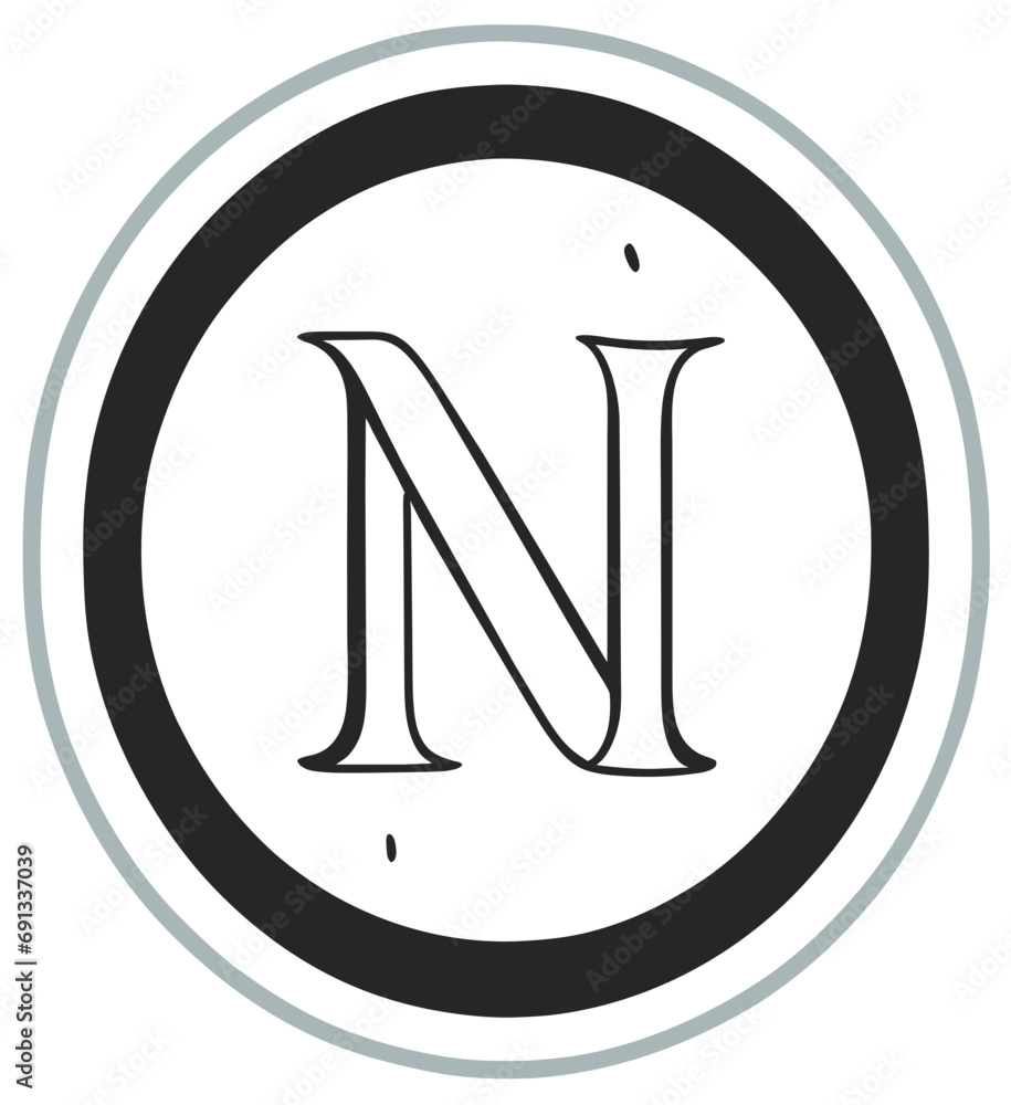 letter n logo letter n logo