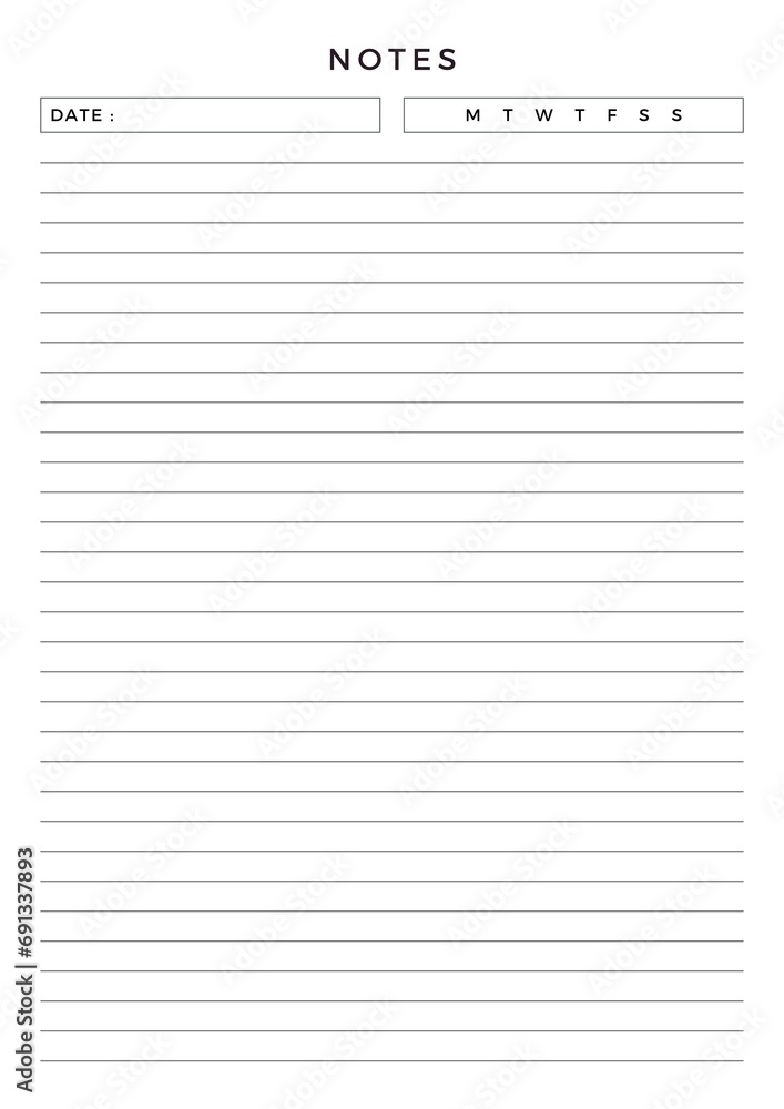 Minimalist My Journal Planner. Notes Notebook planner Minimalist My Journal Planner. Notes Notebook planner