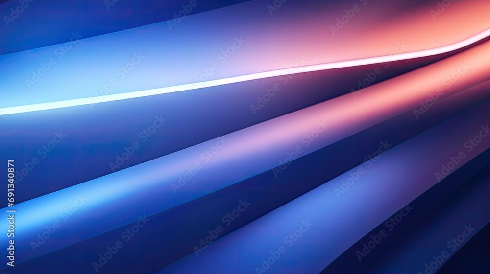 A blue wavy wall with a light on it. The light is shining on the wall, creating a soft, diffused glow. A blue wavy wall with a light on it. The light is shining on the wall, creating a soft, diffused glow.