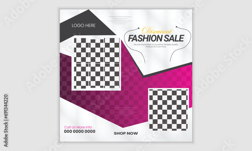 fashion social media post design