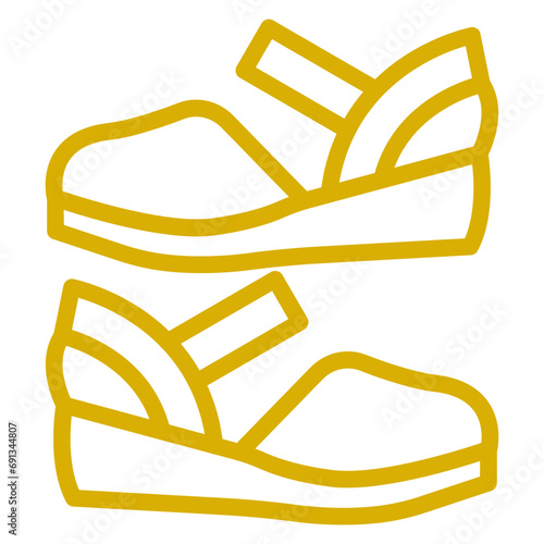 Vector Design Women Shoes Icon Style