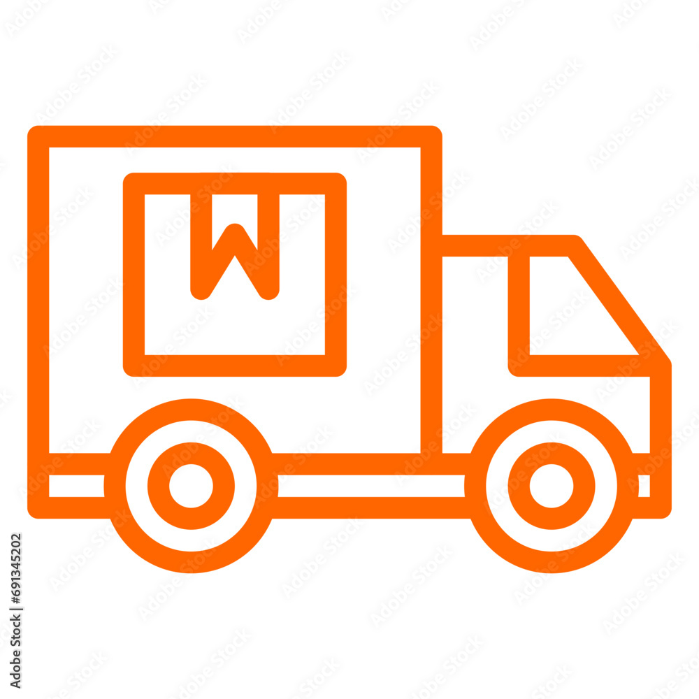 Vector Design Cargo Truck Icon Style