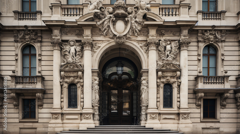 Old building entrance detail