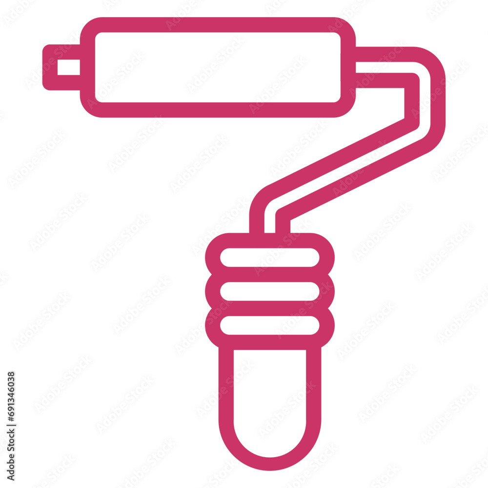 Vector Design Paint Roller Icon Style Vector Design Paint Roller Icon Style