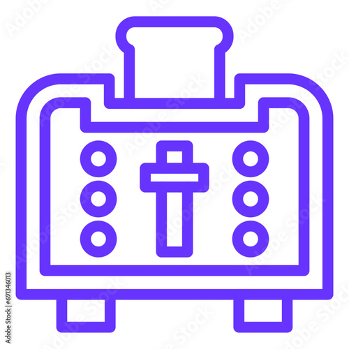 Vector Design Toaster Icon Style