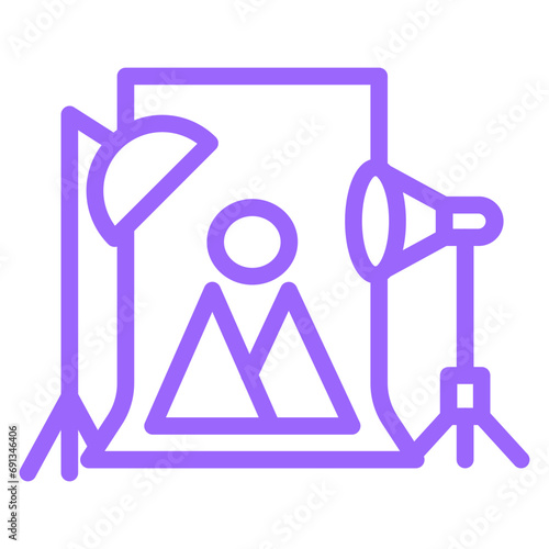 Vector Design Photo Studio Icon Style