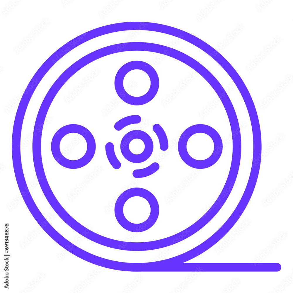 Vector Design Film Reel Icon Style Vector Design Film Reel Icon Style