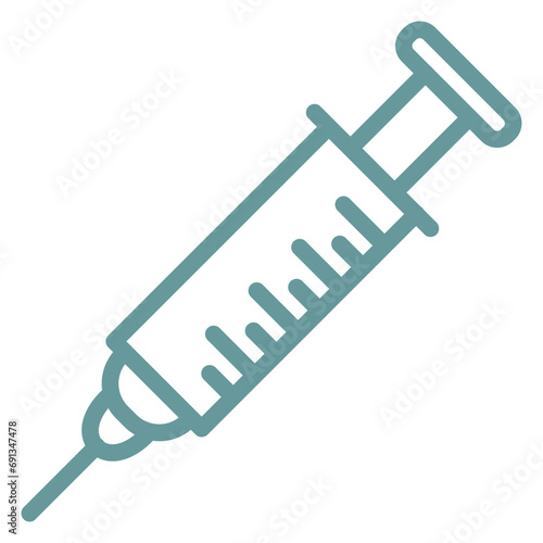 Vector Design Syringe Icon Style