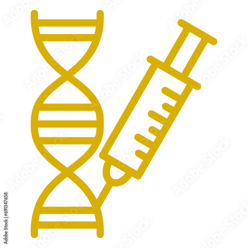 Vector Design Genetic Engineering Icon Style