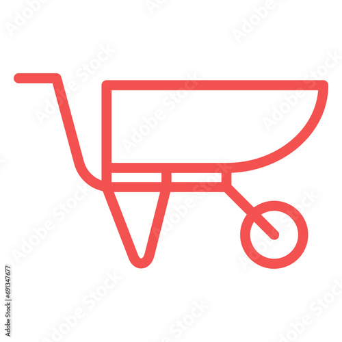Vector Design Wheelbarrow Icon Style