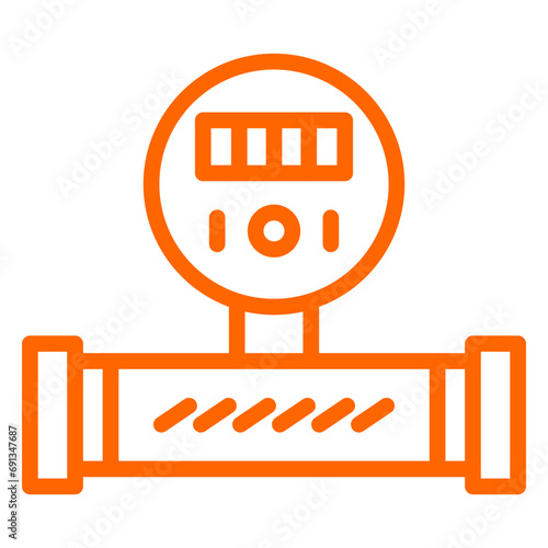 Vector Design Water Meter Icon Style