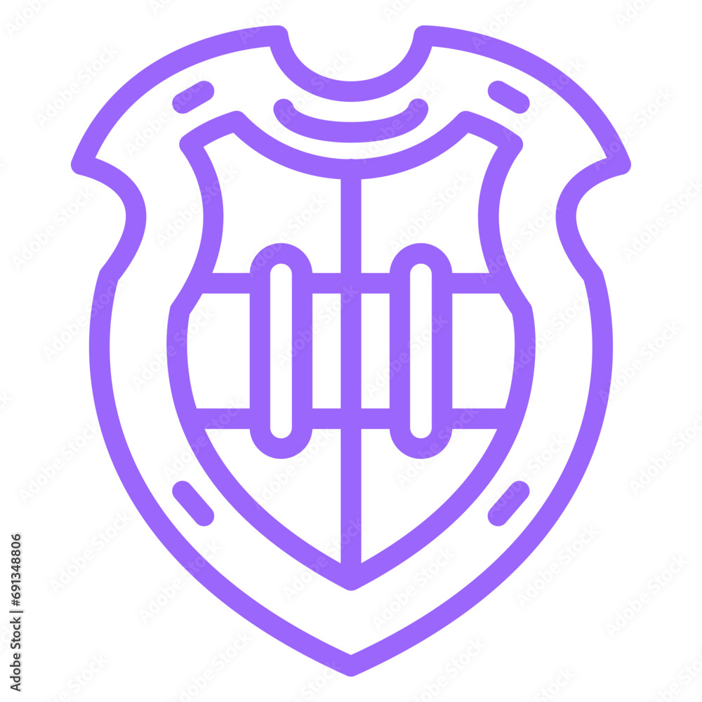 Vector Design Steel Shield Icon Style Vector Design Steel Shield Icon Style