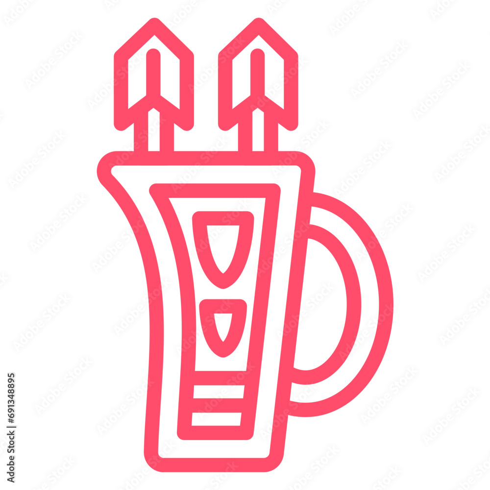 Vector Design Quiver Icon Style Vector Design Quiver Icon Style