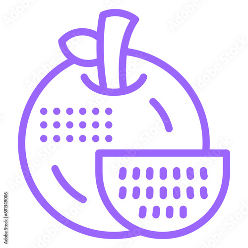 Vector Design Tangerine Icon Style