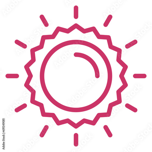 Vector Design Sun Icon Style