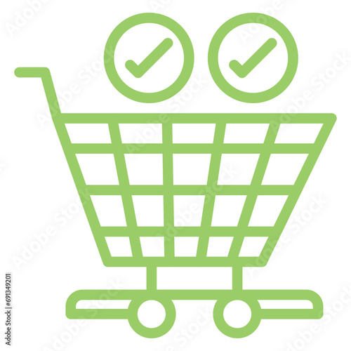 Vector Design Checkout Icon Style