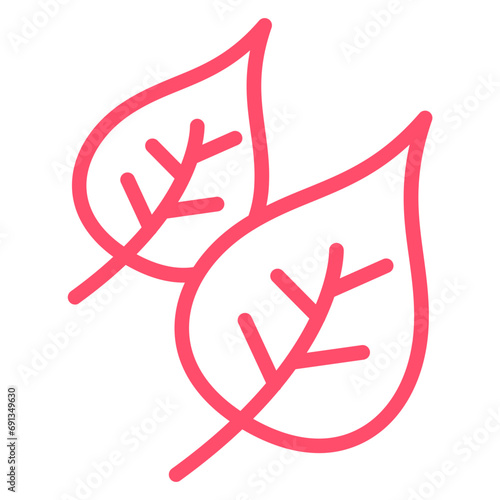 Vector Design Leaves Icon Style