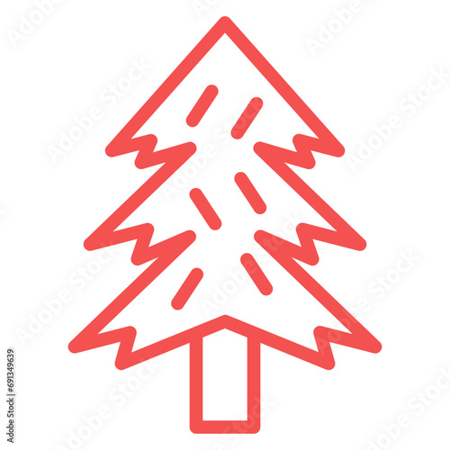 Vector Design Pine Tree Icon Style