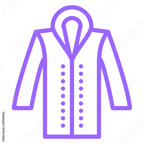 Vector Design Raincoat Icon Style