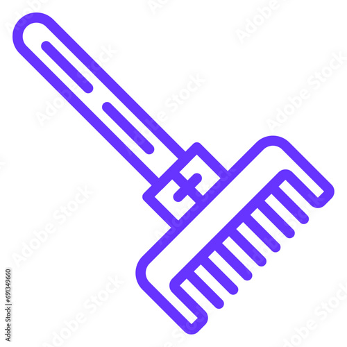 Vector Design Rake Icon Style