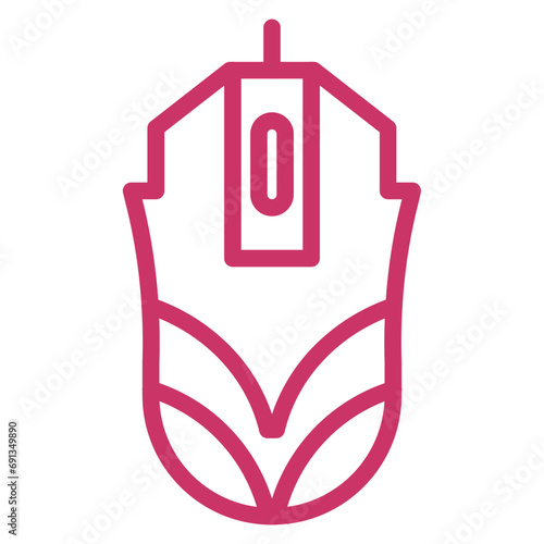 Vector Design Gaming Mouse Icon Style