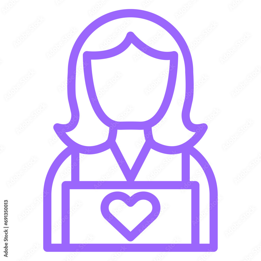 Vector Design Child Caretaker Icon Style Vector Design Child Caretaker Icon Style
