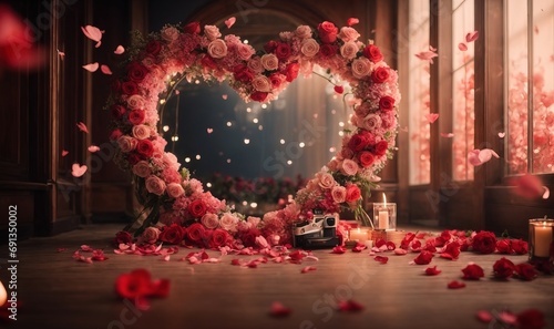 Beautiful valentine day, love background photo