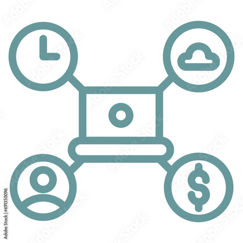 Vector Design Gig Economy Icon Style