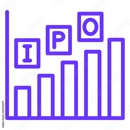 Vector Design IPO Icon Style