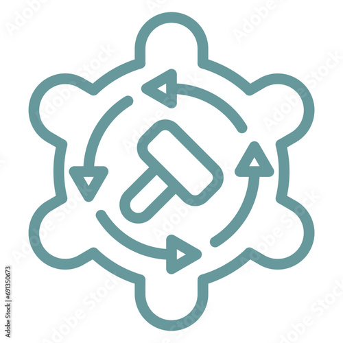 Vector Design Auction By Proxy Icon Style