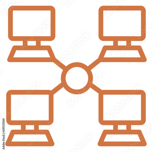 Vector Design Local Network Icon Style