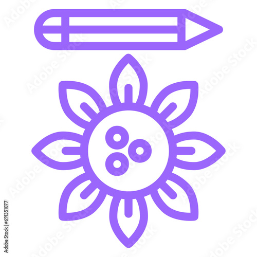 Vector Design Bio Art Icon Style