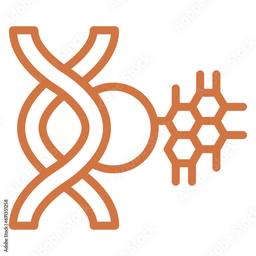 Vector Design Genetic Modification Icon Style