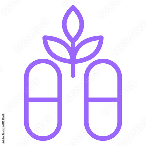Vector Design Cbd Capsules Icon Style