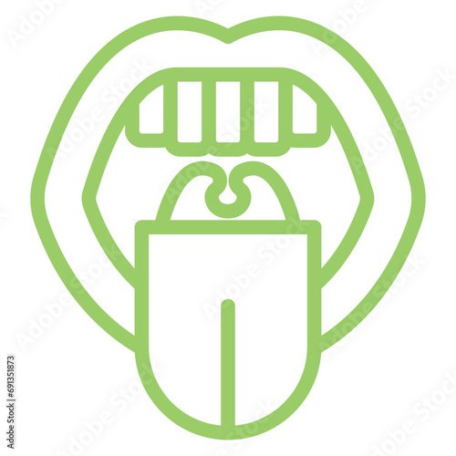 Vector Design Oral Icon Style