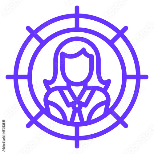 Vector Design Headhunting Icon Style