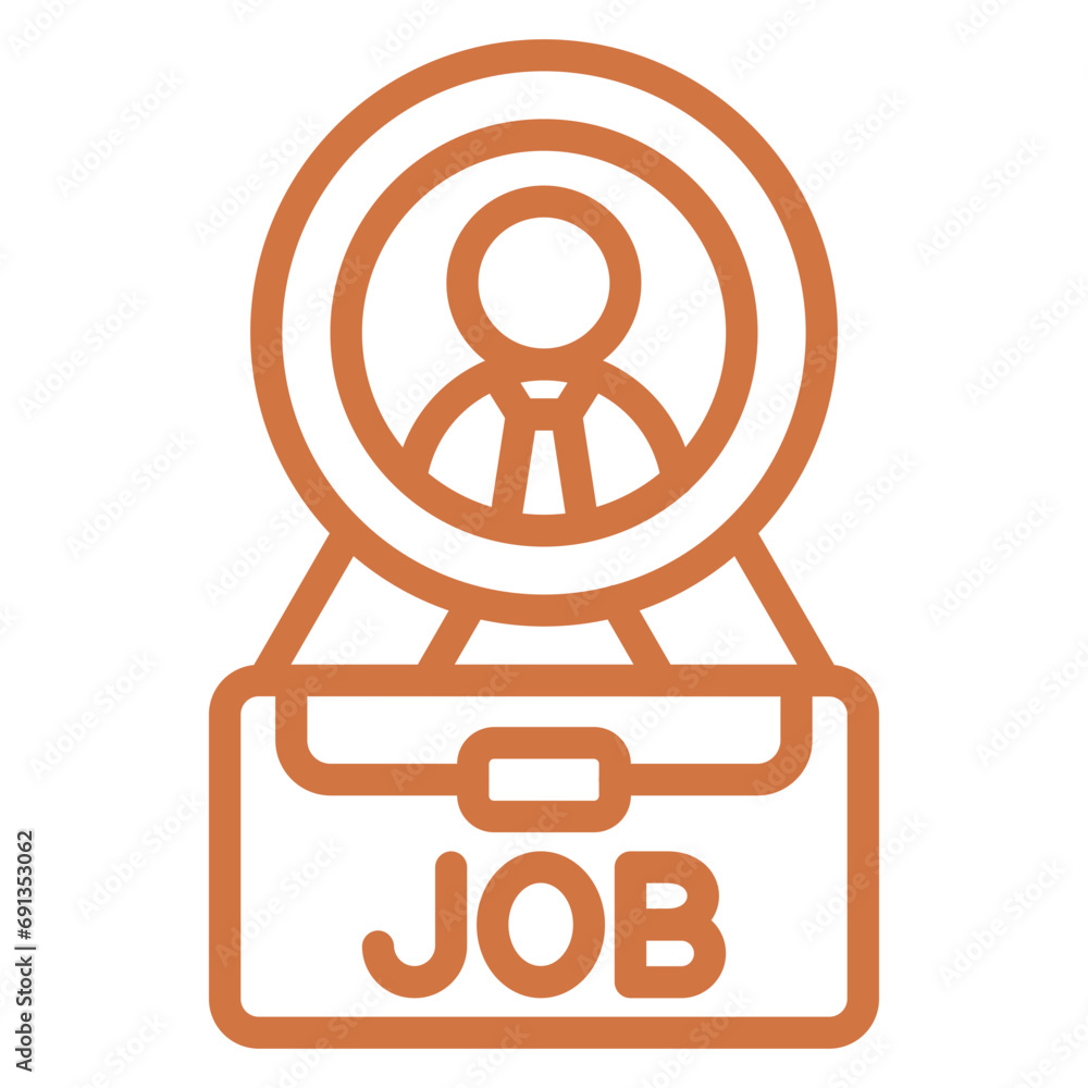 Vector Design Job Title Icon Style Vector Design Job Title Icon Style